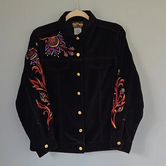 Bob Mackie Wearable Art Jacket Size Small - Picture 1 of 4